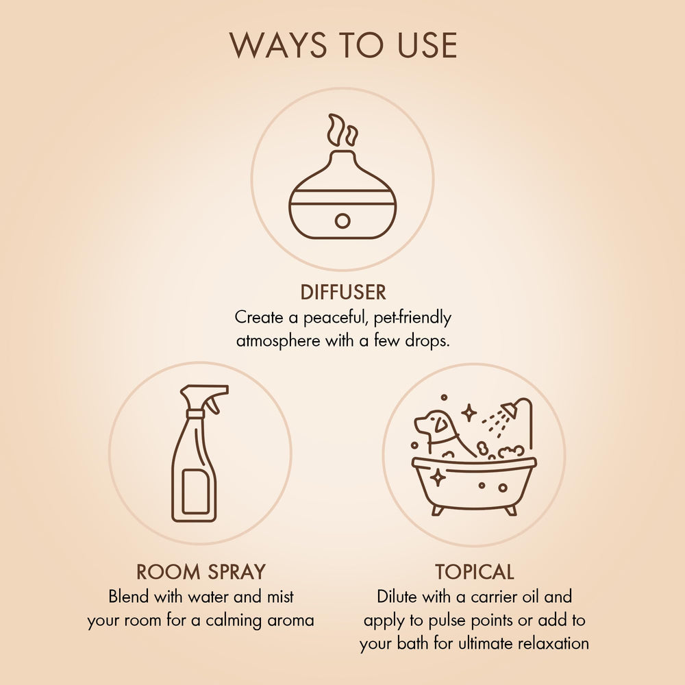 Majestic Pure pet-safe oils packaging showcases travel-friendly set and safety notes