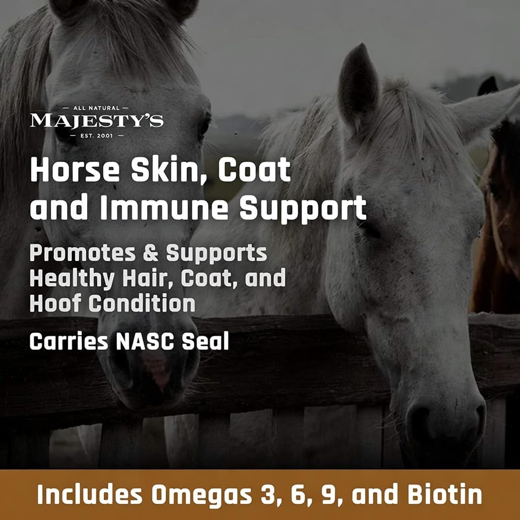 Packaging display of Majesty's Omega Wafers at a stable or retail setup.