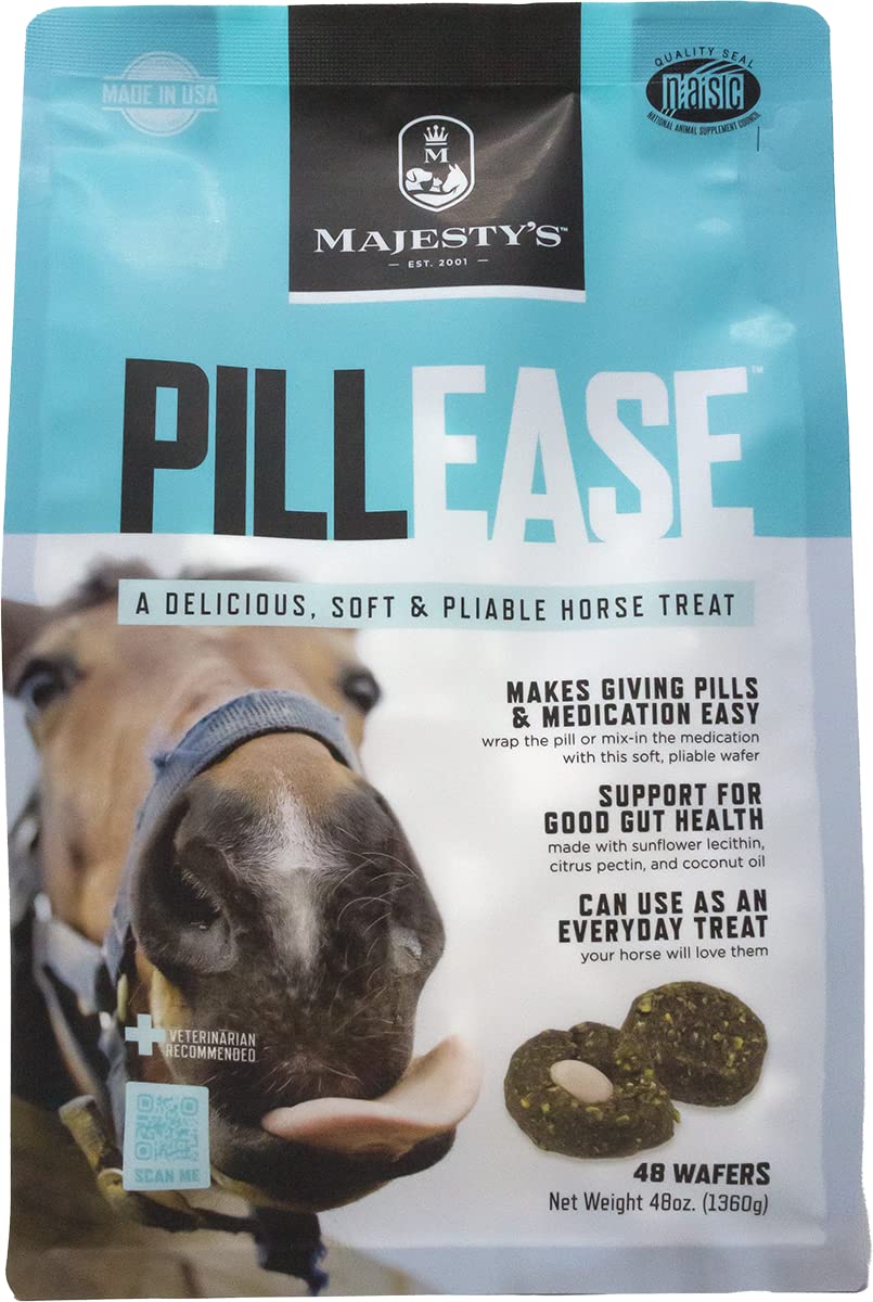 Majesty's PillEase ingredients display for moisture and palatability.