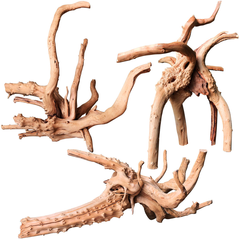 majoywoo natural driftwood branch 7in adds a natural focal point to your aquarium.