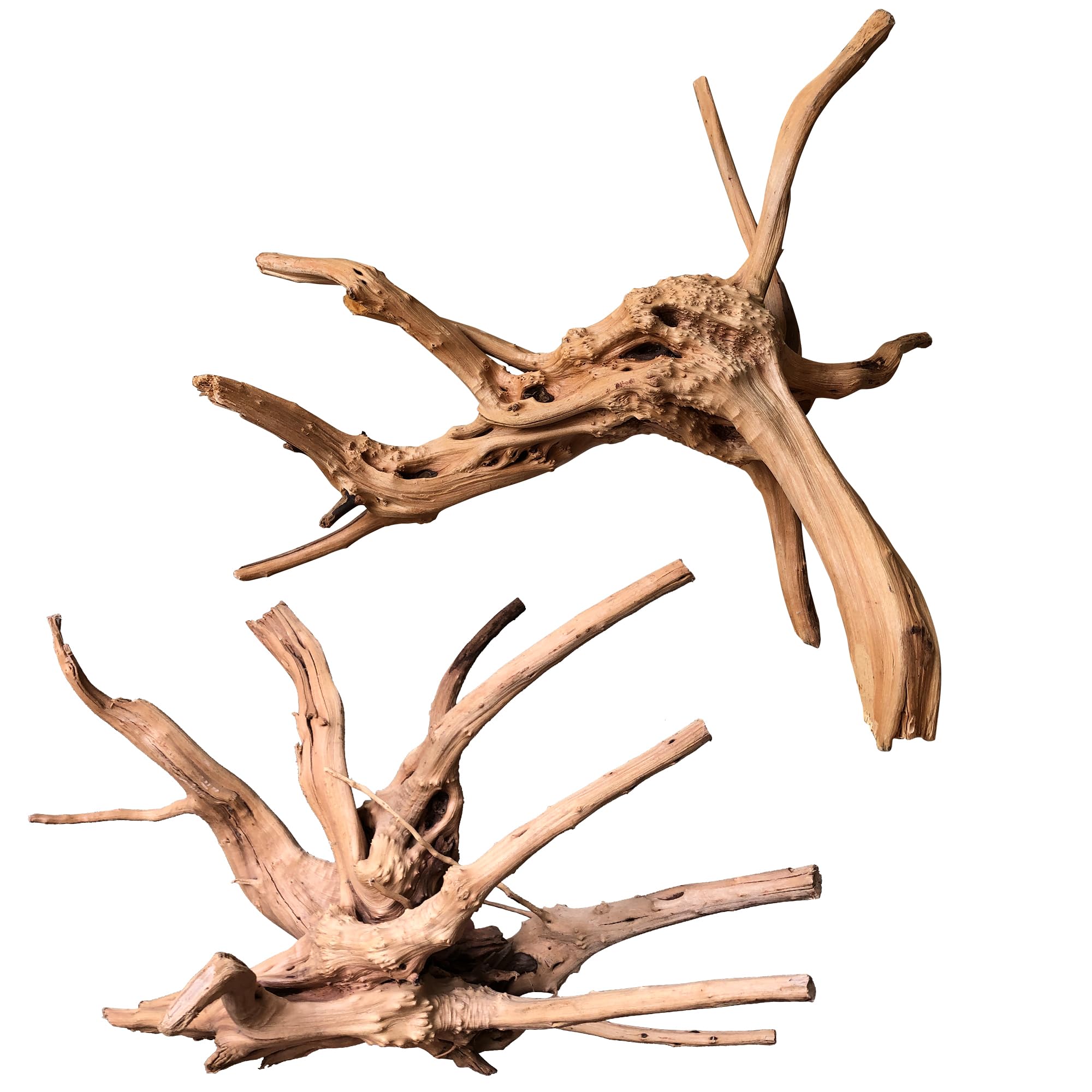 majoywoo spider wood branch provides natural shelter and structure for fish tanks.