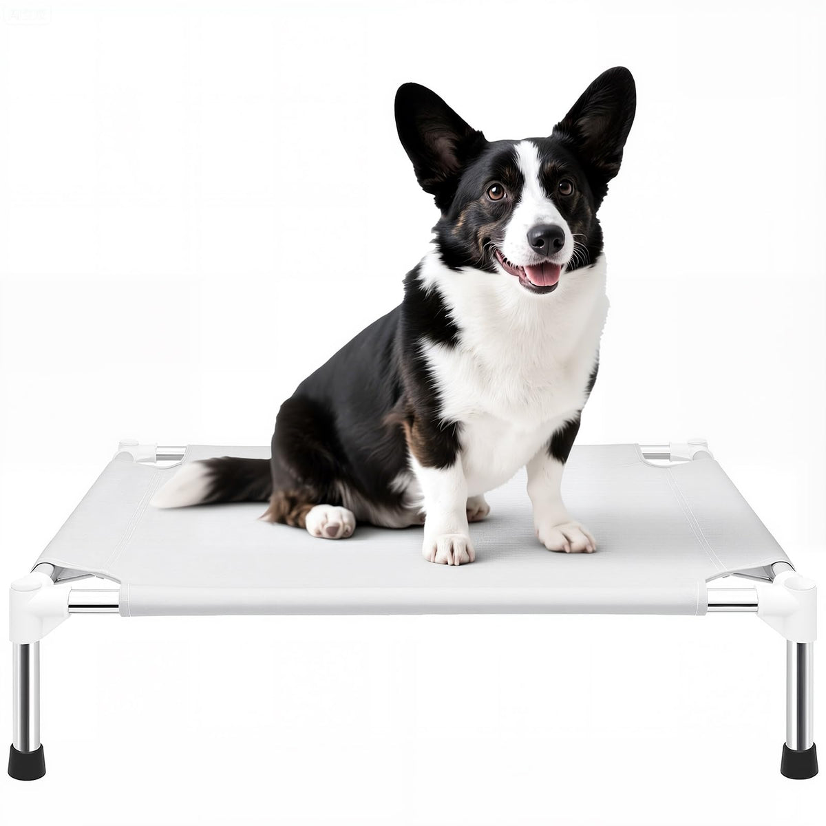 Makerfire Elevated Dog Bed assembly in minutes for quick setup.