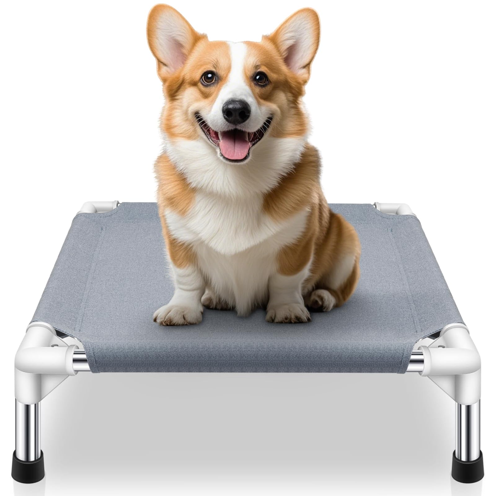 Makerfire elevated dog bed with outdoor cooling for small dogs