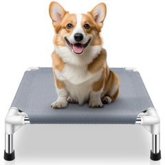 Makerfire elevated dog bed with outdoor cooling for small dogs