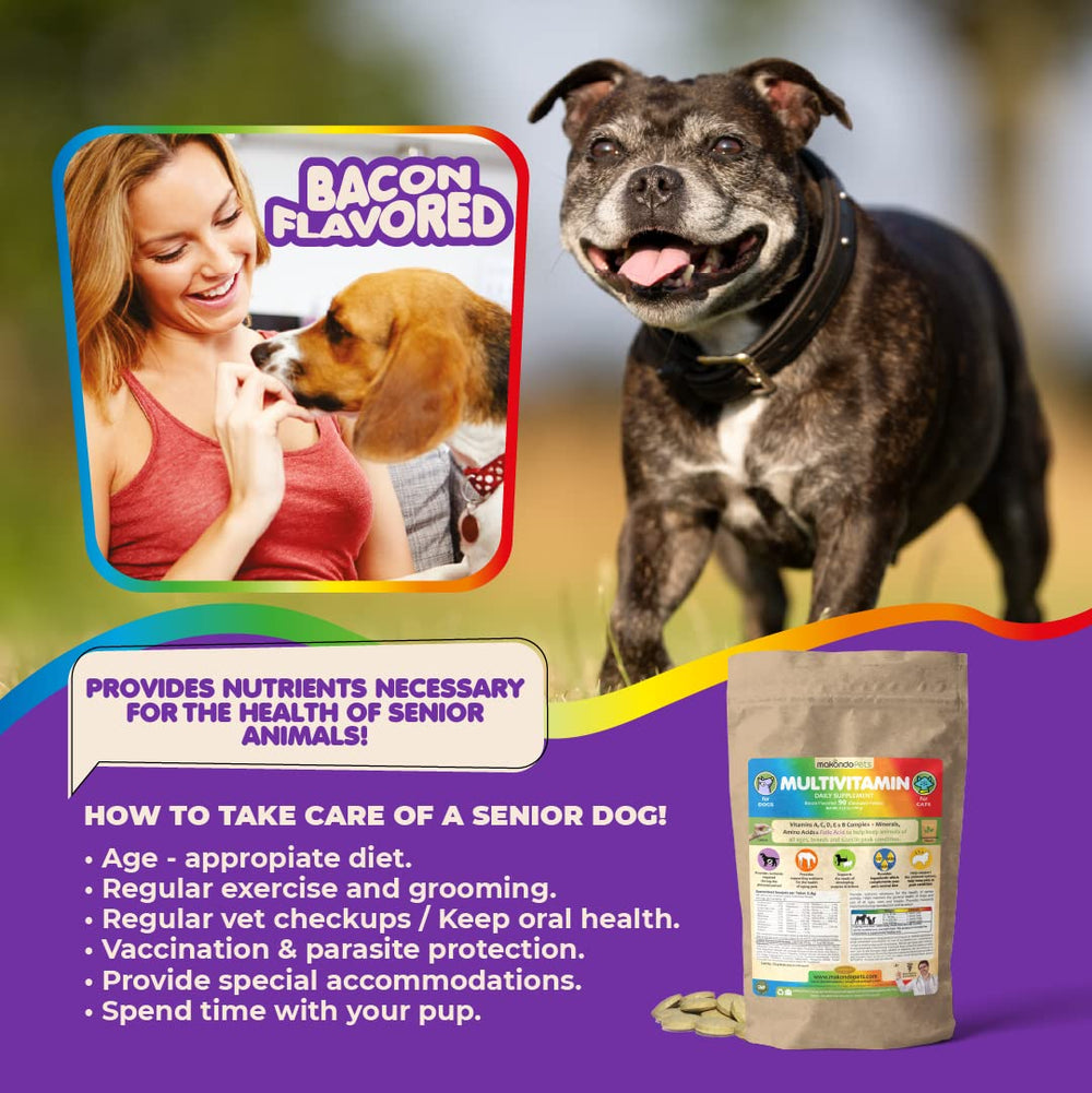 Makondo Pets senior dog multivitamin for aging pets