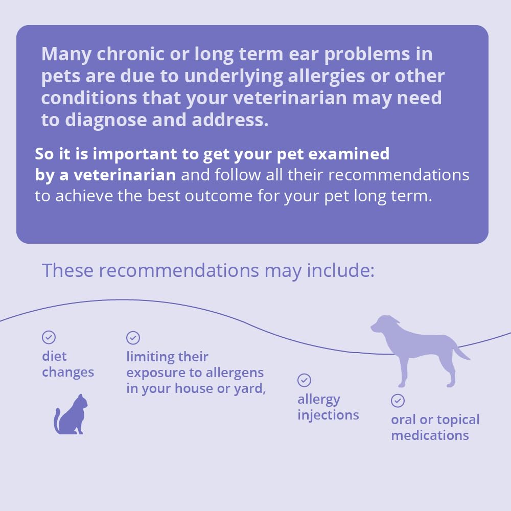 Mal-A-Ket Plus TrizEDTA Flush ear cleaning session demonstrates a gentle care routine.