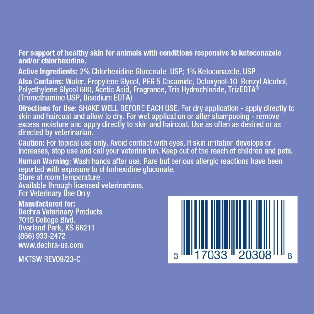 Mal-A-Ket Plus TrizEDTA spray application on pets for easy grooming sessions.