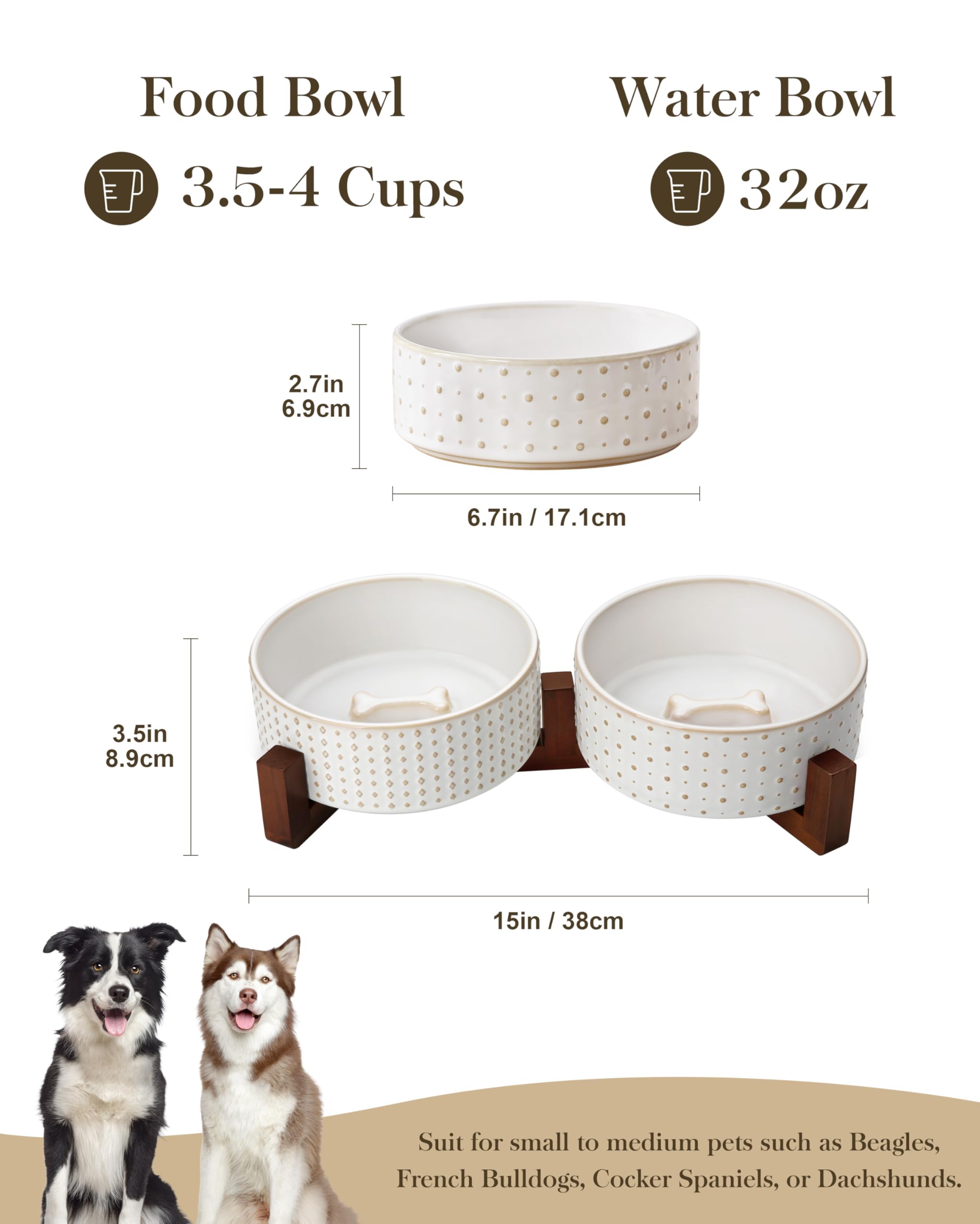 MALACASA ceramic bowls with 3.5-cup capacity for balanced portions
