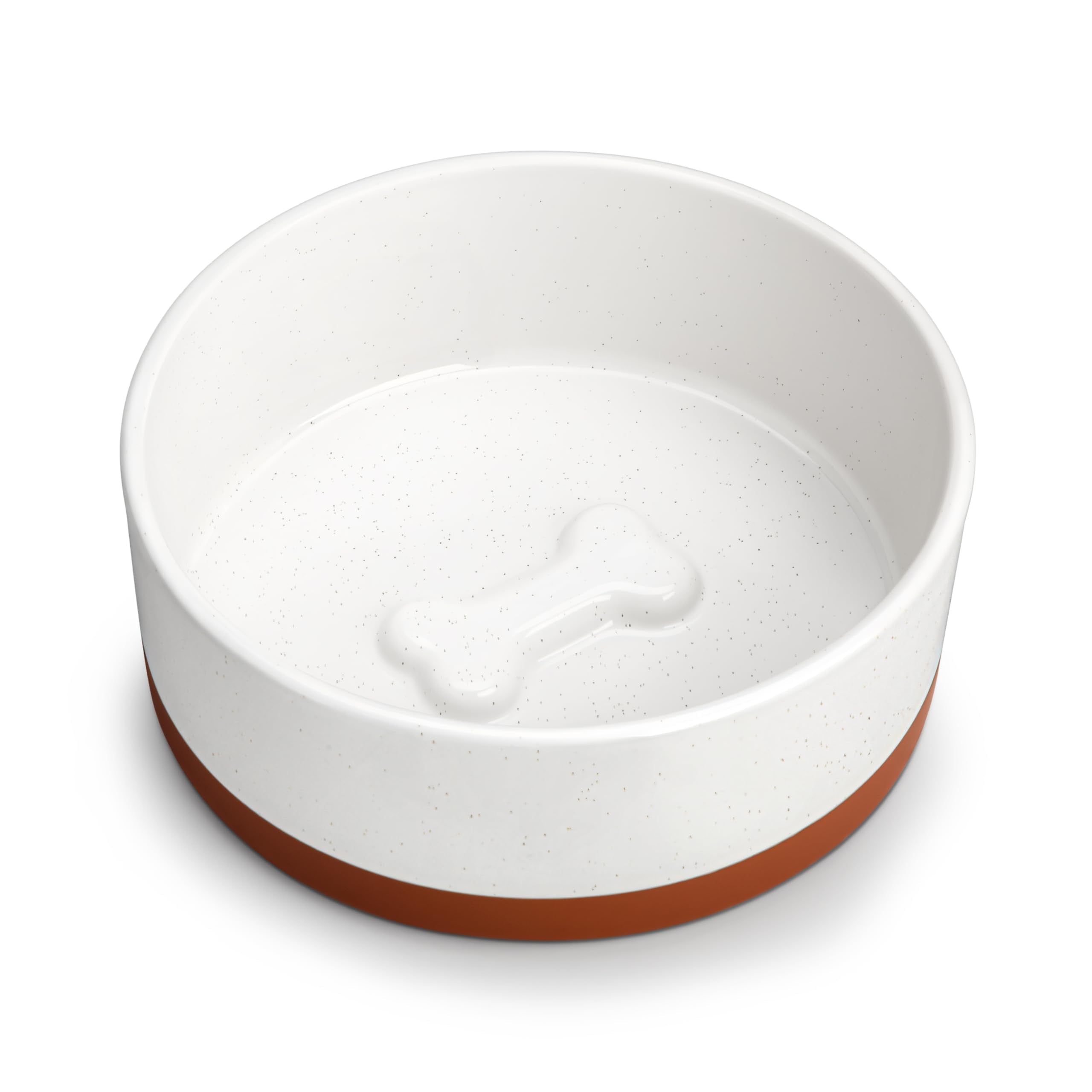 MALACASA dog bowl with 6.75-inch diameter supports steady meals for medium dogs.