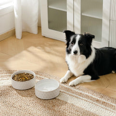 MALACASA embossed honeycomb and cloverleaf design for a chic look at mealtime