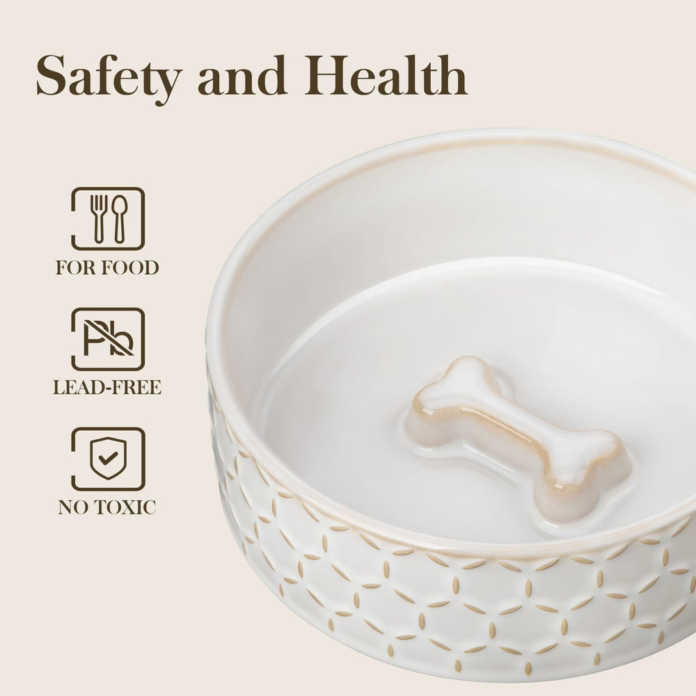 MALACASA heavy-stable-base reduces tipping while your pet eats.