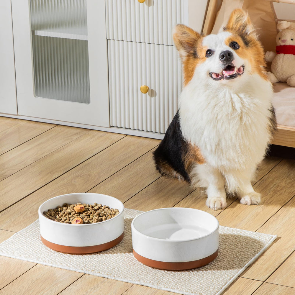MALACASA heavy-weight bowl with a stable base reduces spills
