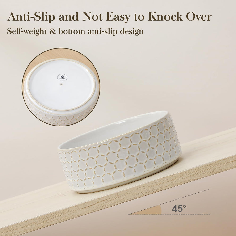 MALACASA non slip base keeps bowl steady during feeding