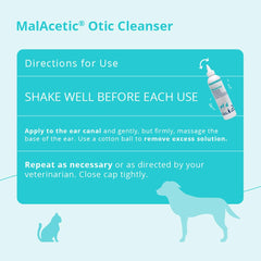 MalAcetic Otic Cleanser with apple fragrance delivers a pleasant scent during use