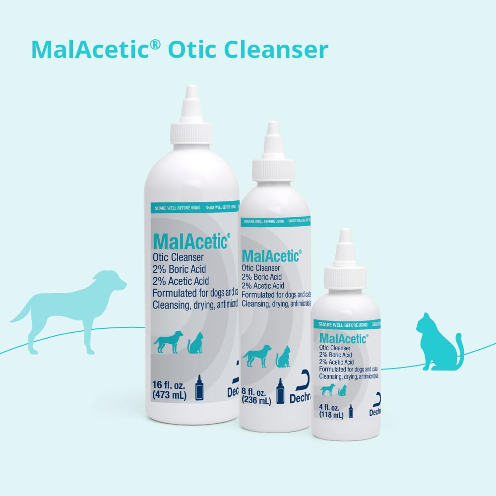 MalAcetic Otic cleanser suitable for dogs during routine care.