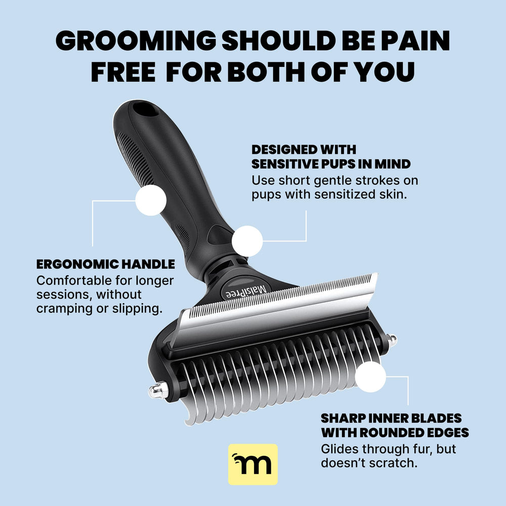 MalsiPree stainless steel design ensures durable grooming tool