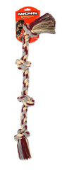 Mammoth Flossy Chews Color Rope Tug in tug-action for engaging sessions.