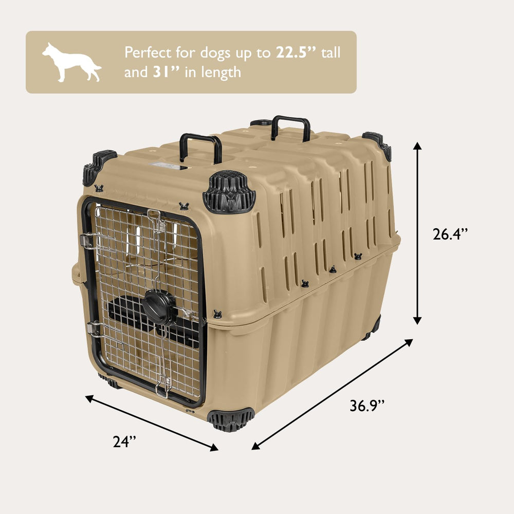 Mammoth Guardian Kennel 3-bolt lock emphasizes reliable security.