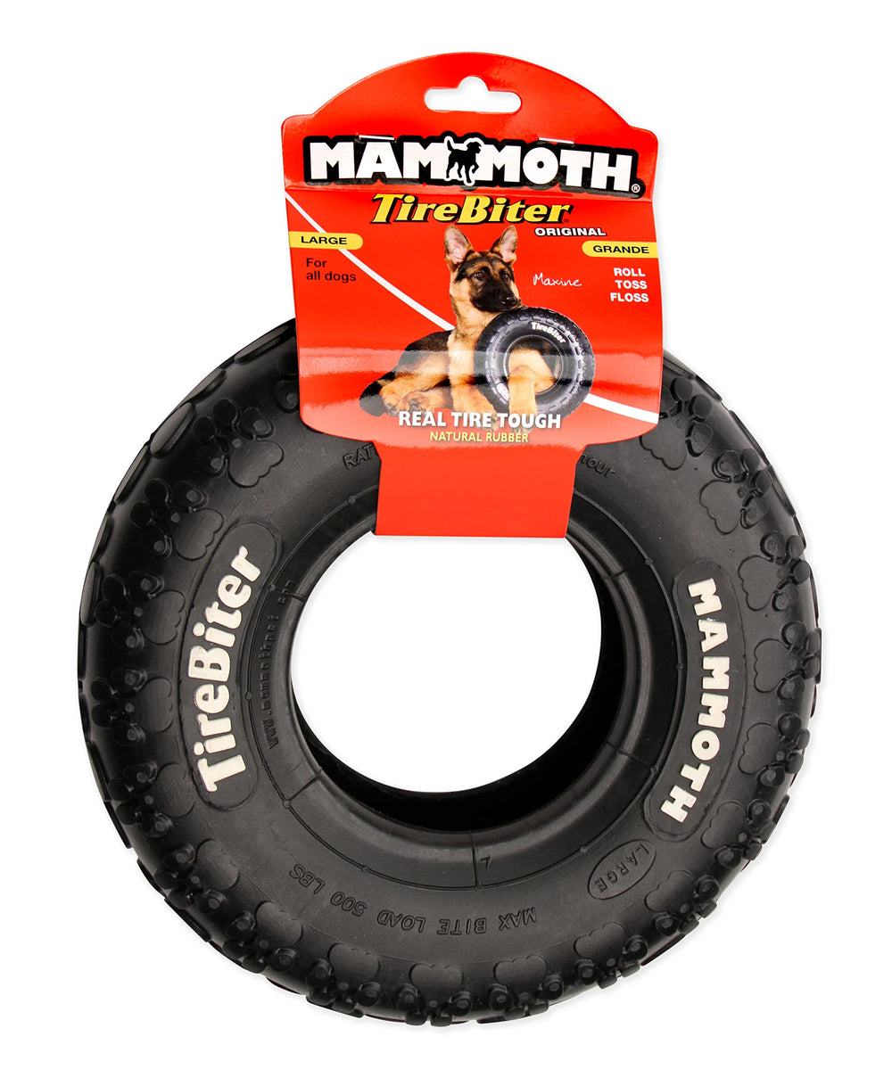 Mammoth TireBiter Originals with paw grip textured surface enhances control during play