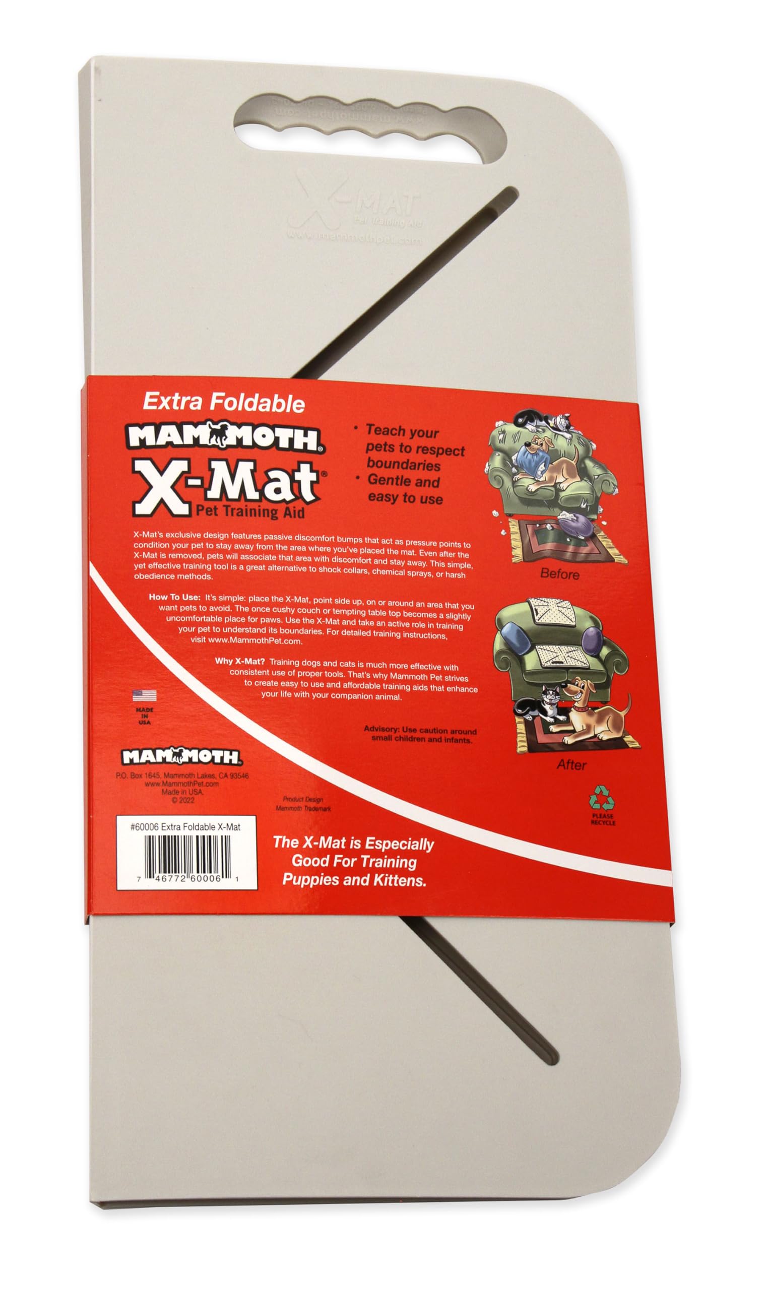 Mammoth X-Mat Foldable demonstrates compact storage option.