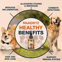 MAMOWYZ yeast drops for dogs liquid formula for mixing with food
