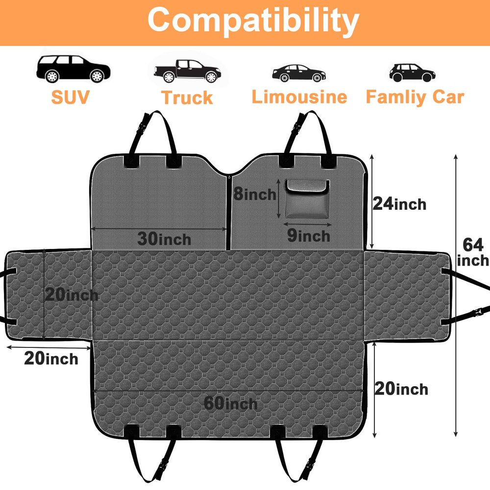 Mancro fits most cars, trucks, and SUVs with a 54 by 55 inch open area