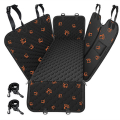 Mancro dog car seat cover back seat hammock protects upholstery while keeping pets secure.