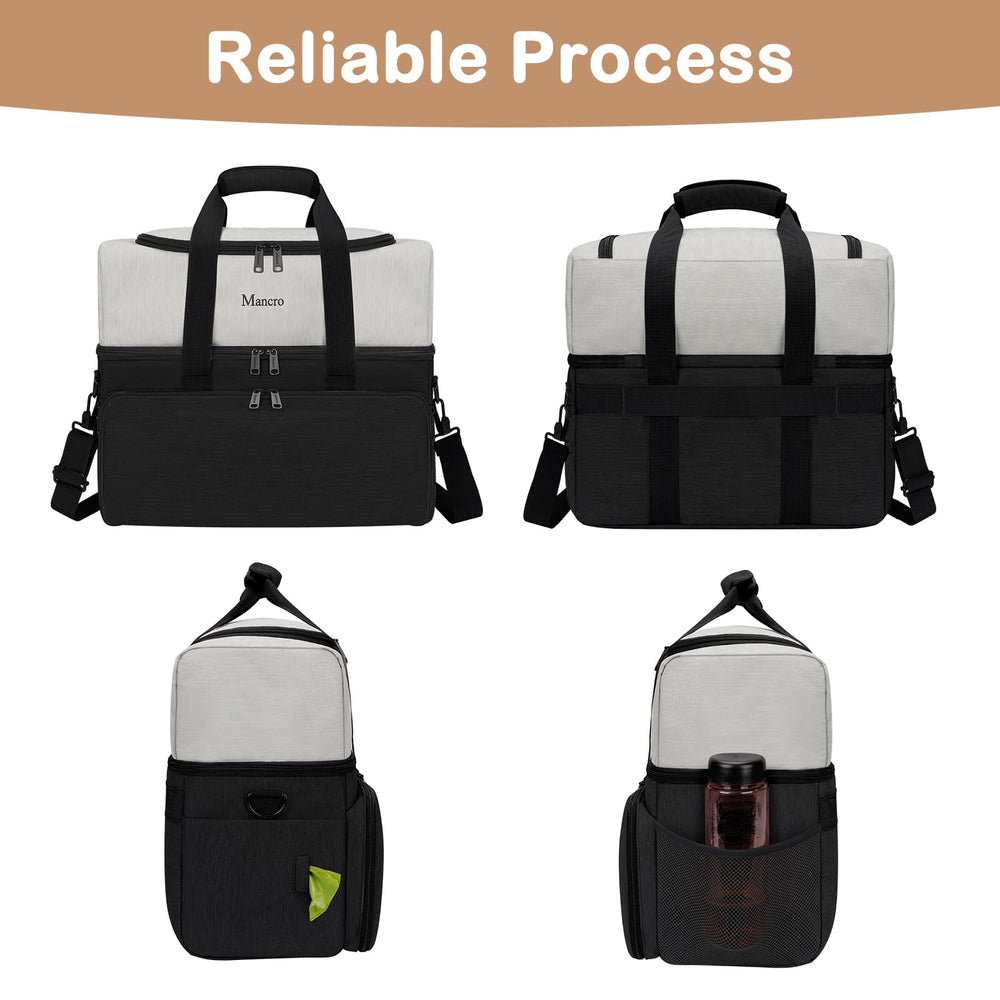 Mancro back luggage strap simplifies airport and hotel transfers.