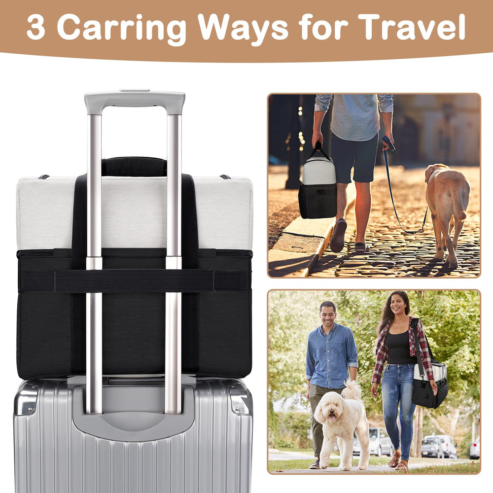 Mancro side poop bag dispenser keeps essentials within reach.