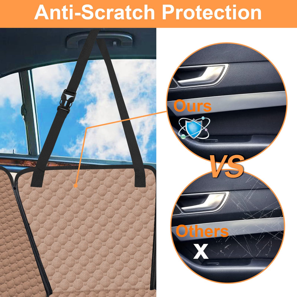 Mancro side flaps shield door edges from claws and spills.