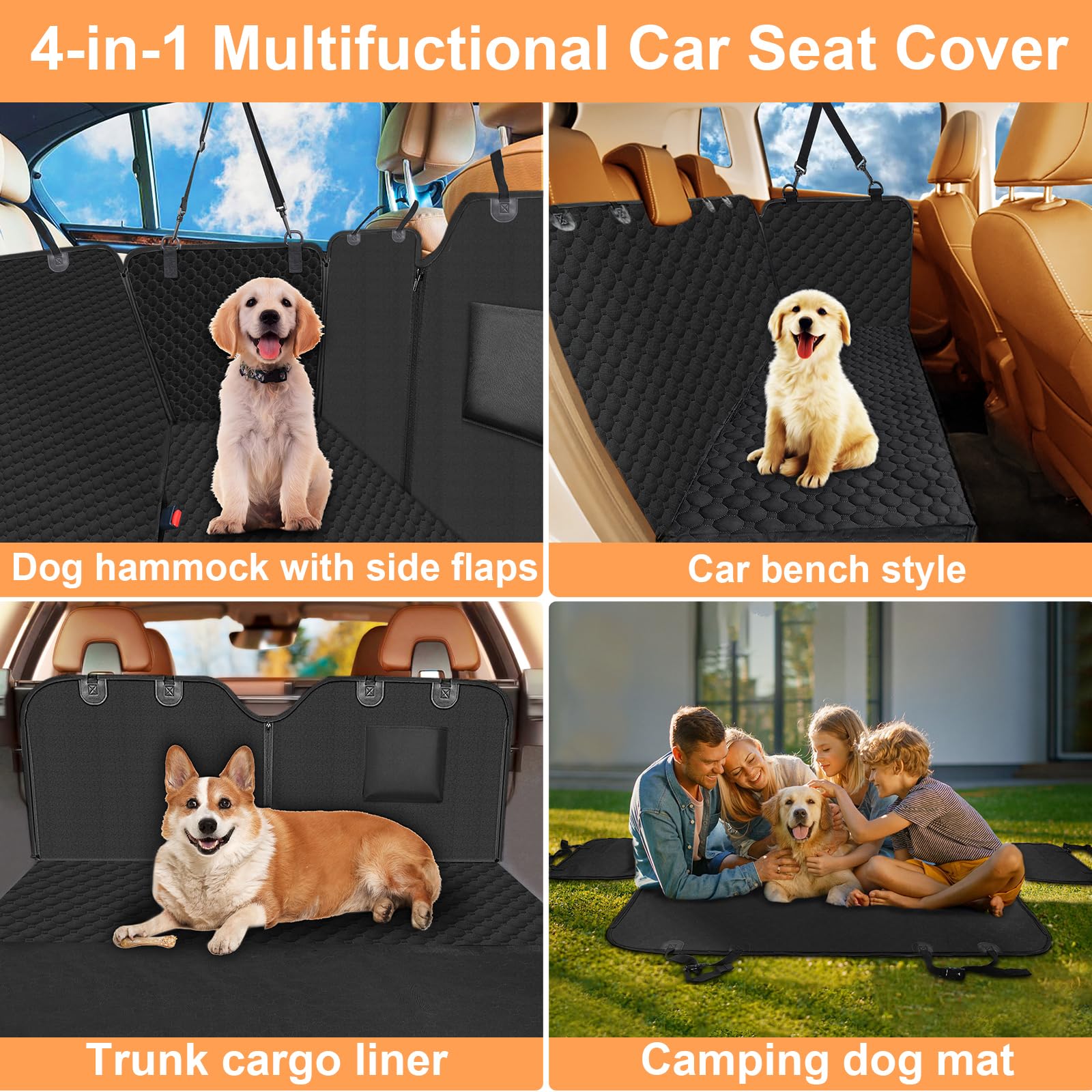 Mancro side flaps protect door edges during playful trips.