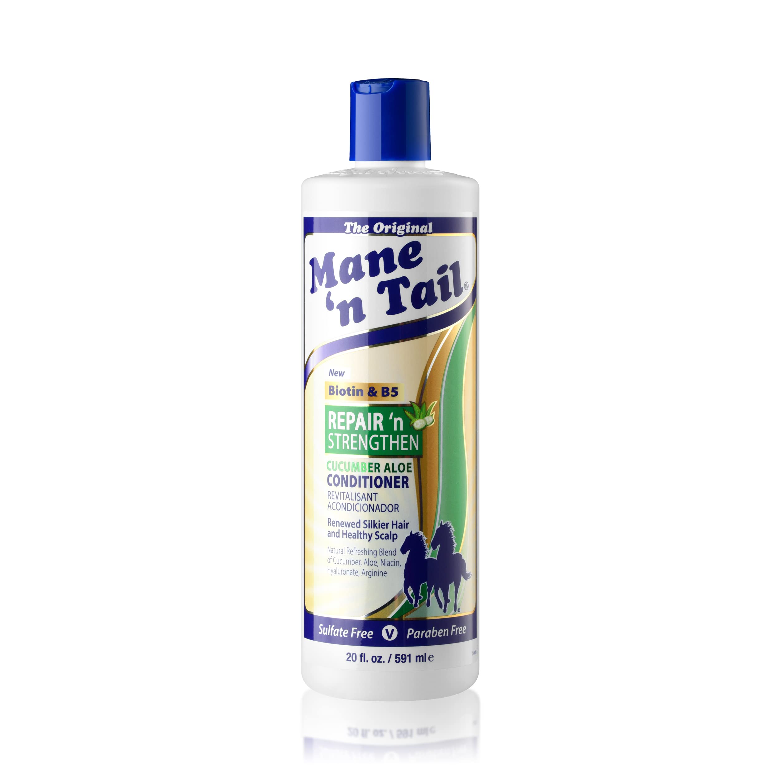 Mane 'n Tail routine setup for refreshing shower and hair care.