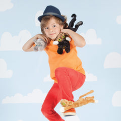 Ziggy black cat plush by Manhattan Toy, perfect for bedtime cuddles and comfort.