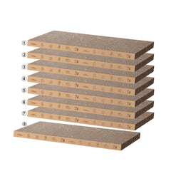 Mankaide 8-pack scratchpad cardboard pack for durable feline scratching