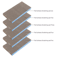 Mankaide durable cardboard scratcher with two textures for varied play
