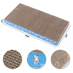 Mankaide eco friendly recycled cardboard scratch pad safe for cats