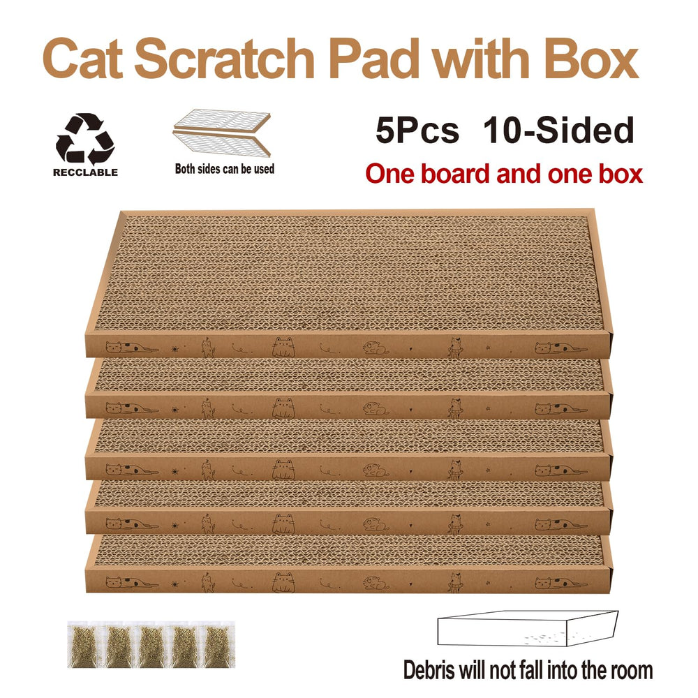 Mankaide reversible scratcher panel offers two lives for extended use and variety.
