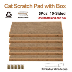 Mankaide reversible scratcher panel offers two lives for extended use and variety.