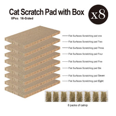 Mankaide reversible scratchpad cardboard, two-sided for extended use