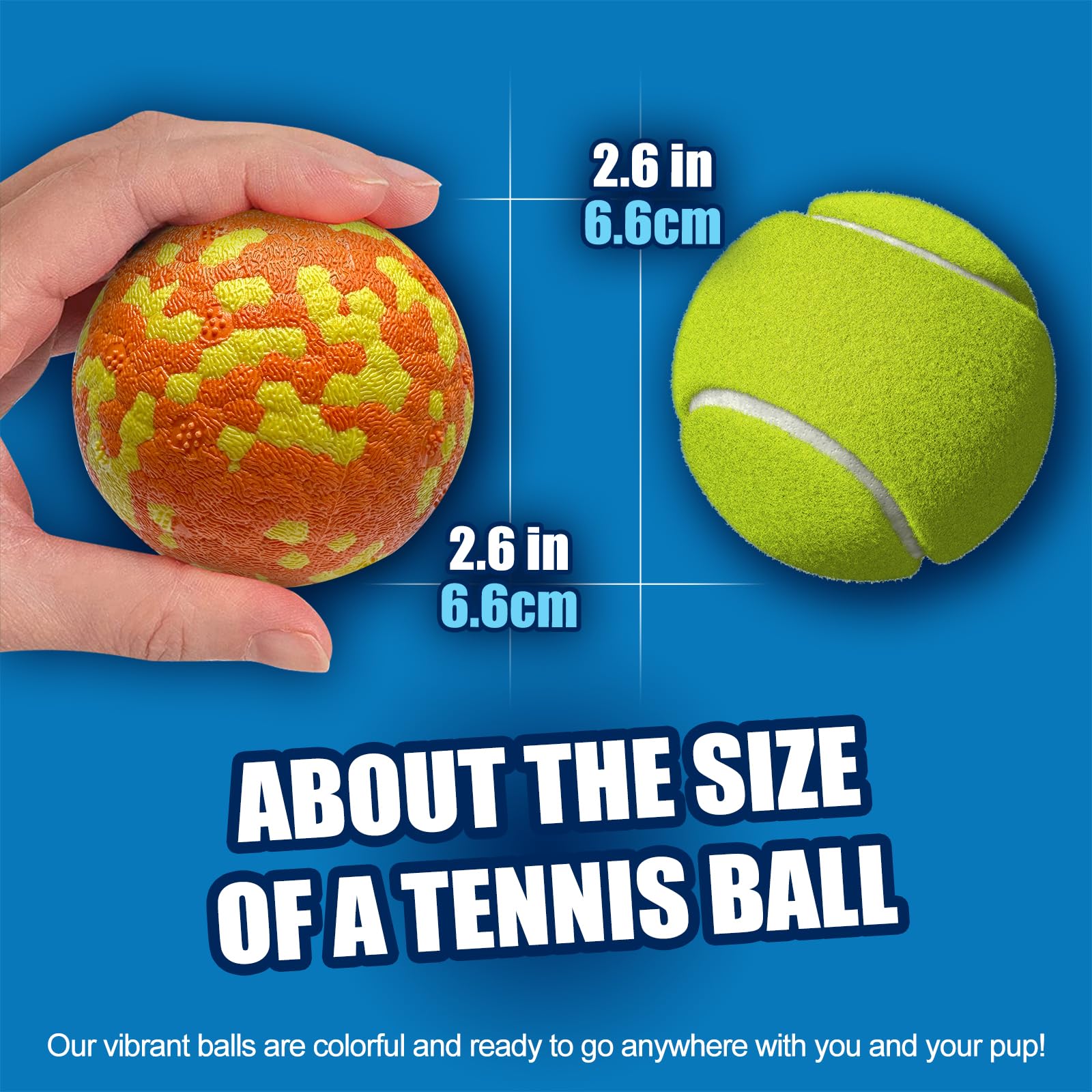 Mankoda dog balls textured surface massages gums and cleans teeth during chewing.