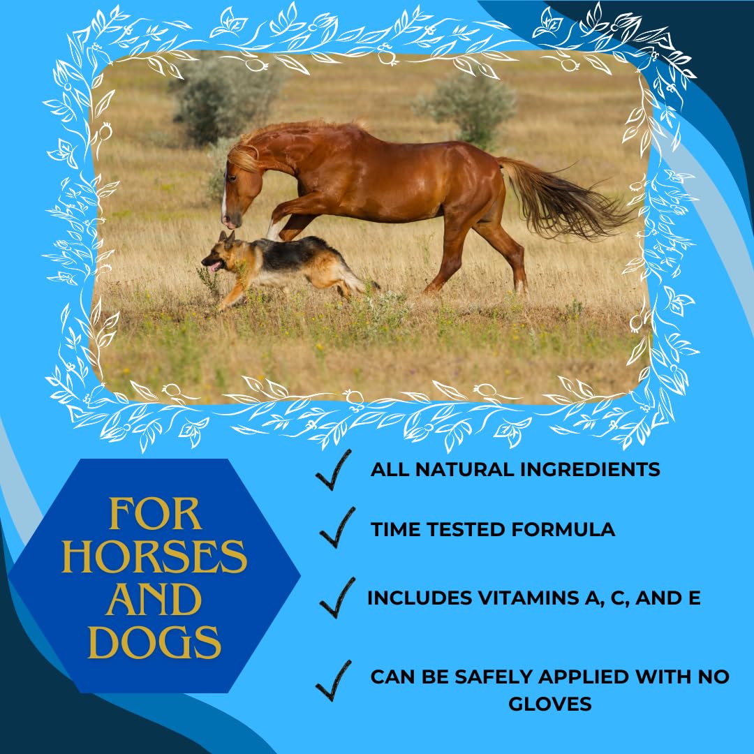 Manna Pro Corona Horsemans Dream fast-absorbing texture shown on skin.