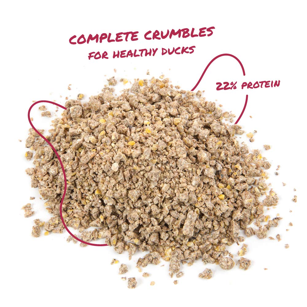 Manna Pro Duck Starter Grower bag closeup highlights non-medicated formula