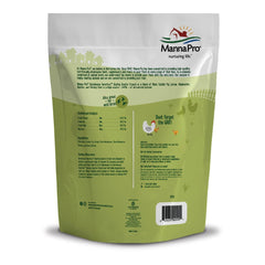 Manna Pro Quirky Quatro Crunch served to a flock during daily feeding.