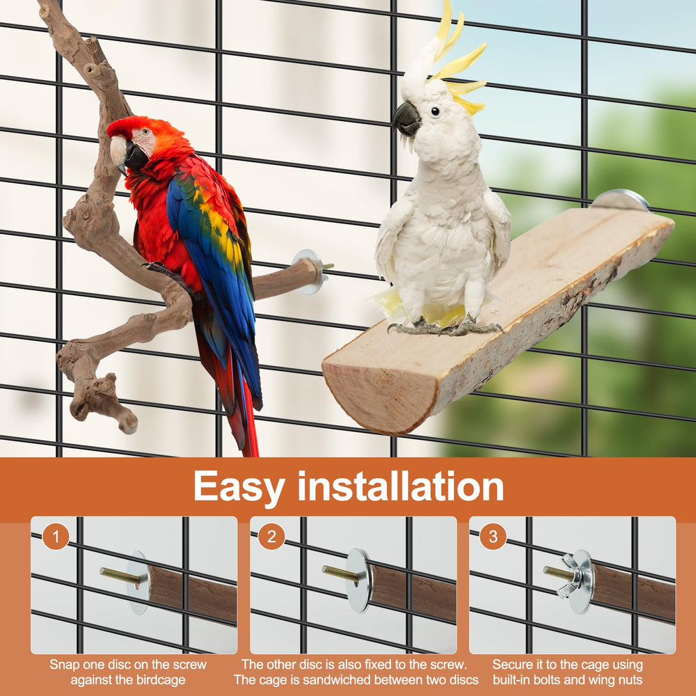 Manoai Bird Perch Stand varied surfaces encourage climbing and exploration