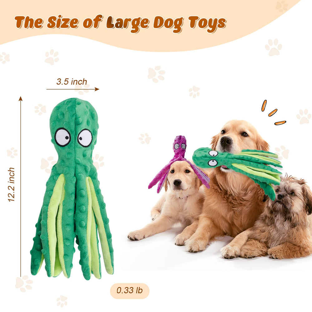 MANOPAWS octopus toy crinkle tail provides tactile fun and encouraging supervised exploration.