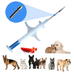 Manruta 20-pack microchip tags showing durable bioglass for pet ID