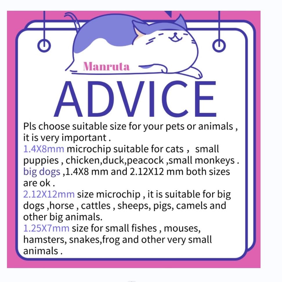 Manruta microchip implant site demonstrates safe, compact insertion for small pets.