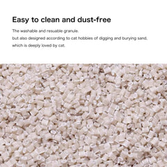 Maomida compostable and septic-safe granules dissolve over time in a home setting