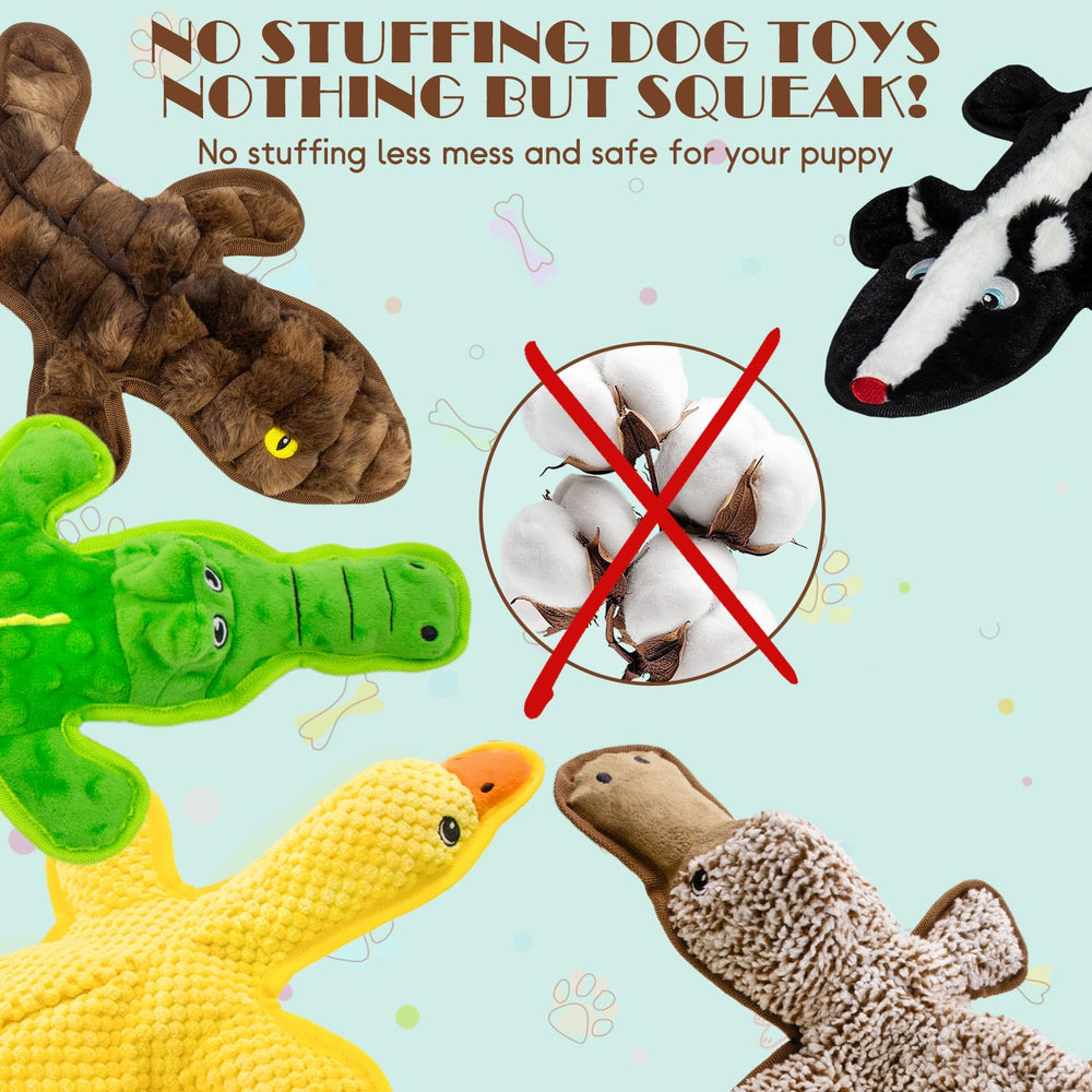 MAOOOOB no stuffing squeak toy crocodile encourages exercise and solo play sessions.