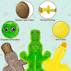 MAOOOOB yellow duck no-stuffing toy boosts teething fun and fetch sessions.